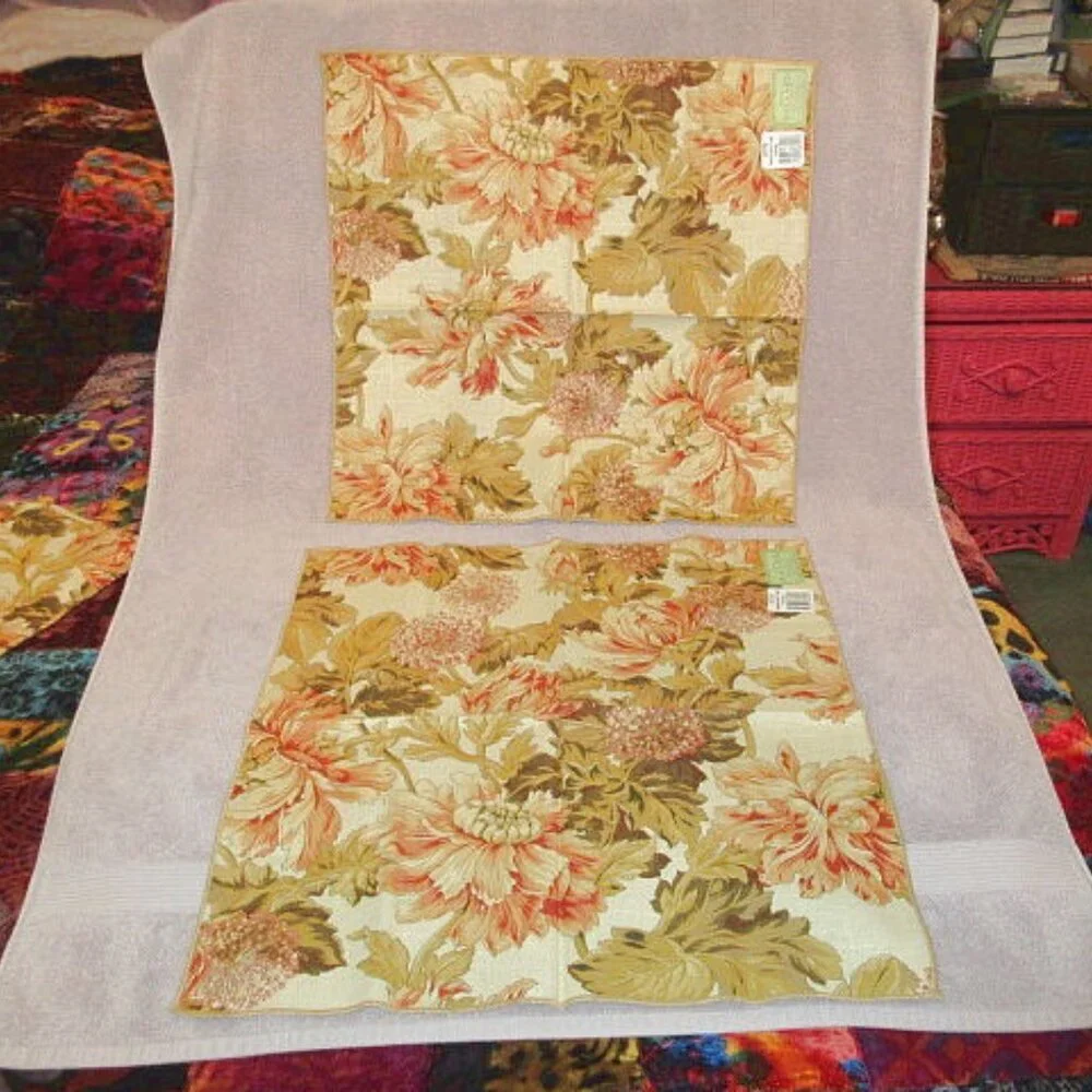 4X Lot Ballard Perenial Lane Floral Placemats & Napkins Regency French Country
